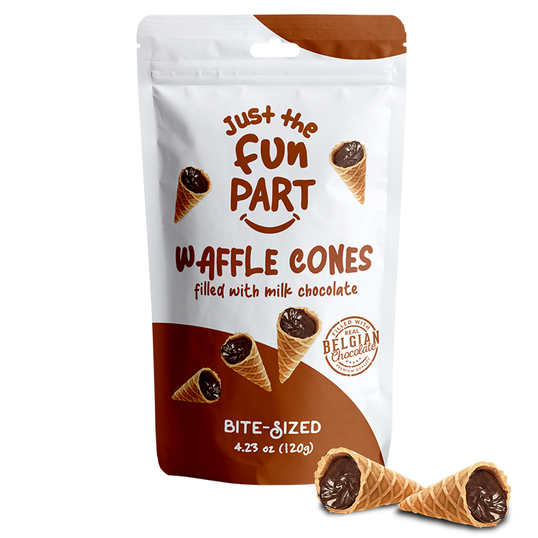 Just the Fun Part | Milk Chocolate Waffle Cones